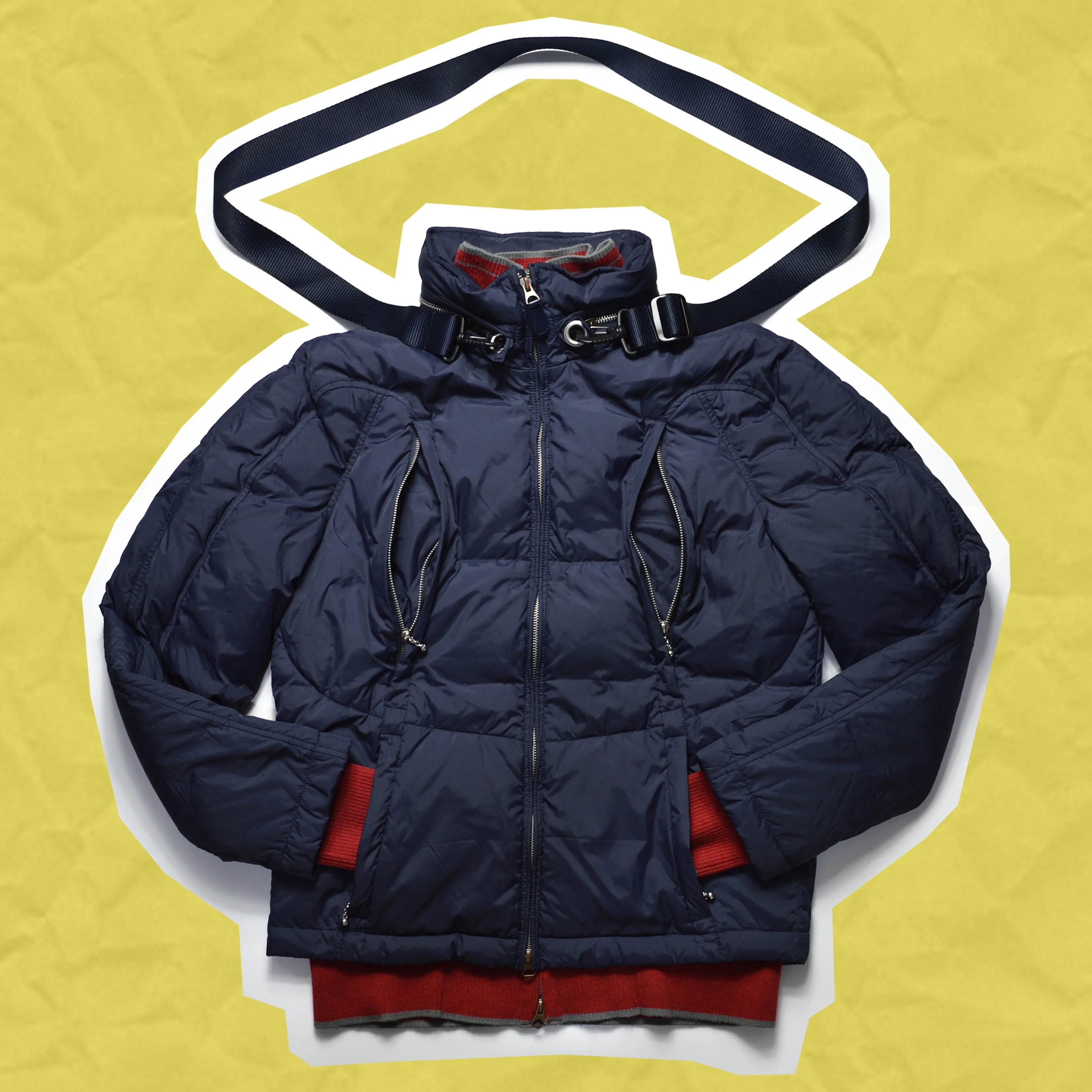 - Convertible Sling Over Puffer Jacket (~M~)