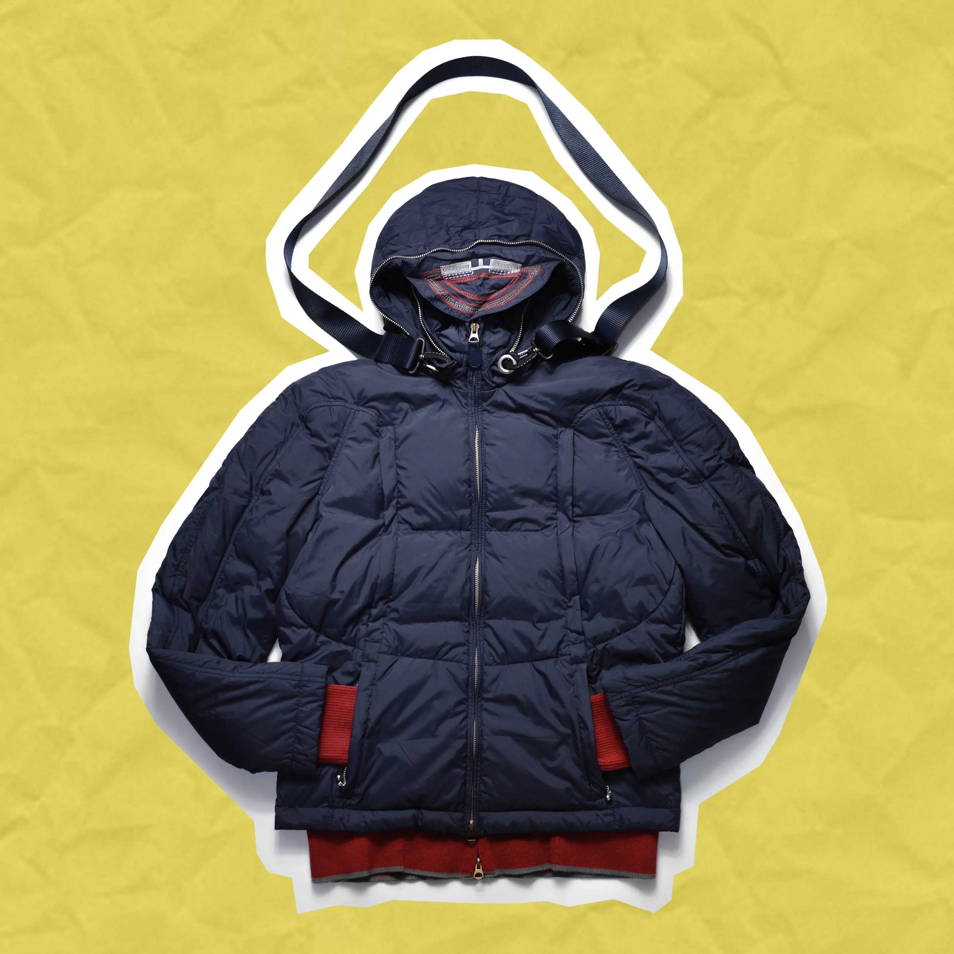 - Convertible Sling Over Puffer Jacket (~M~)