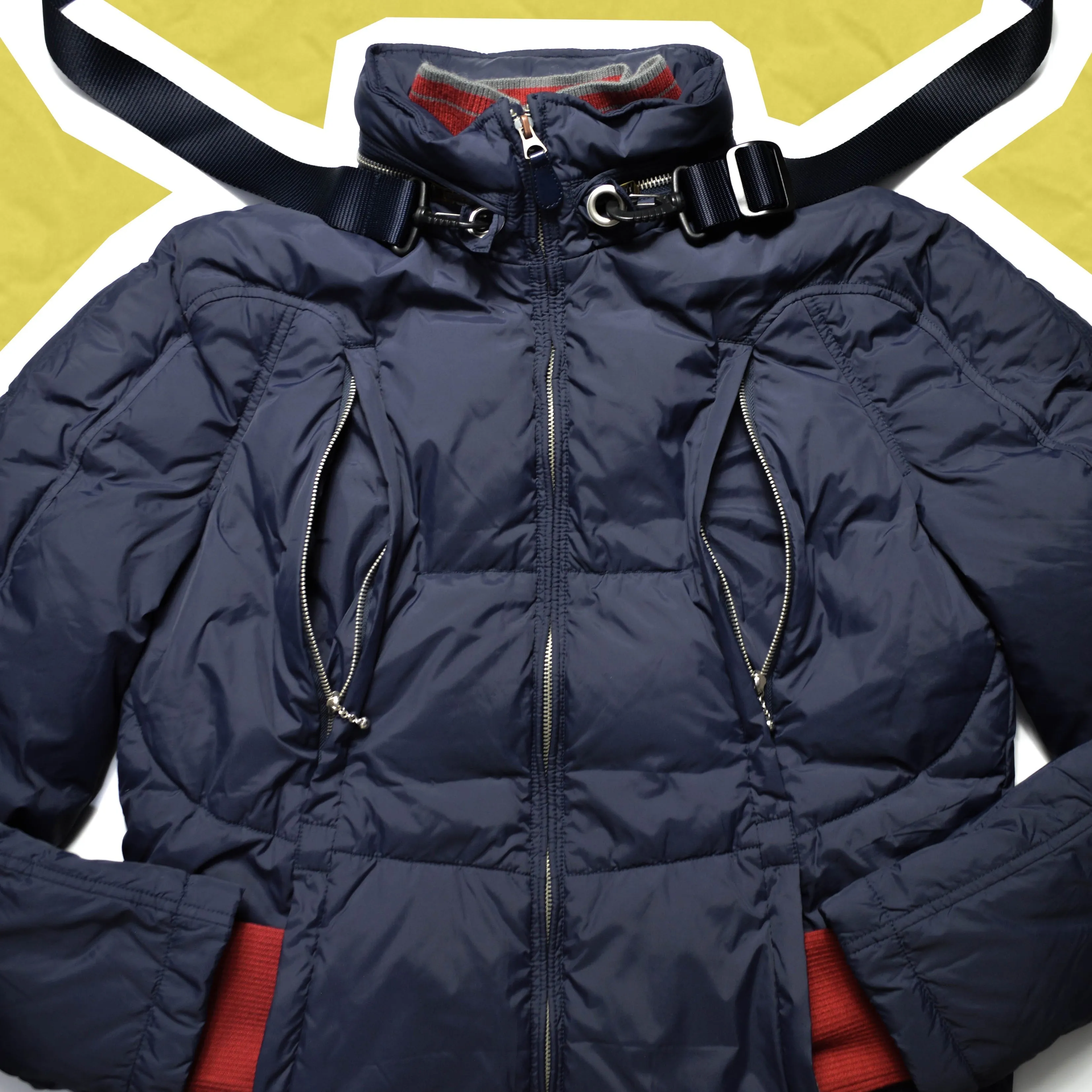 - Convertible Sling Over Puffer Jacket (~M~)