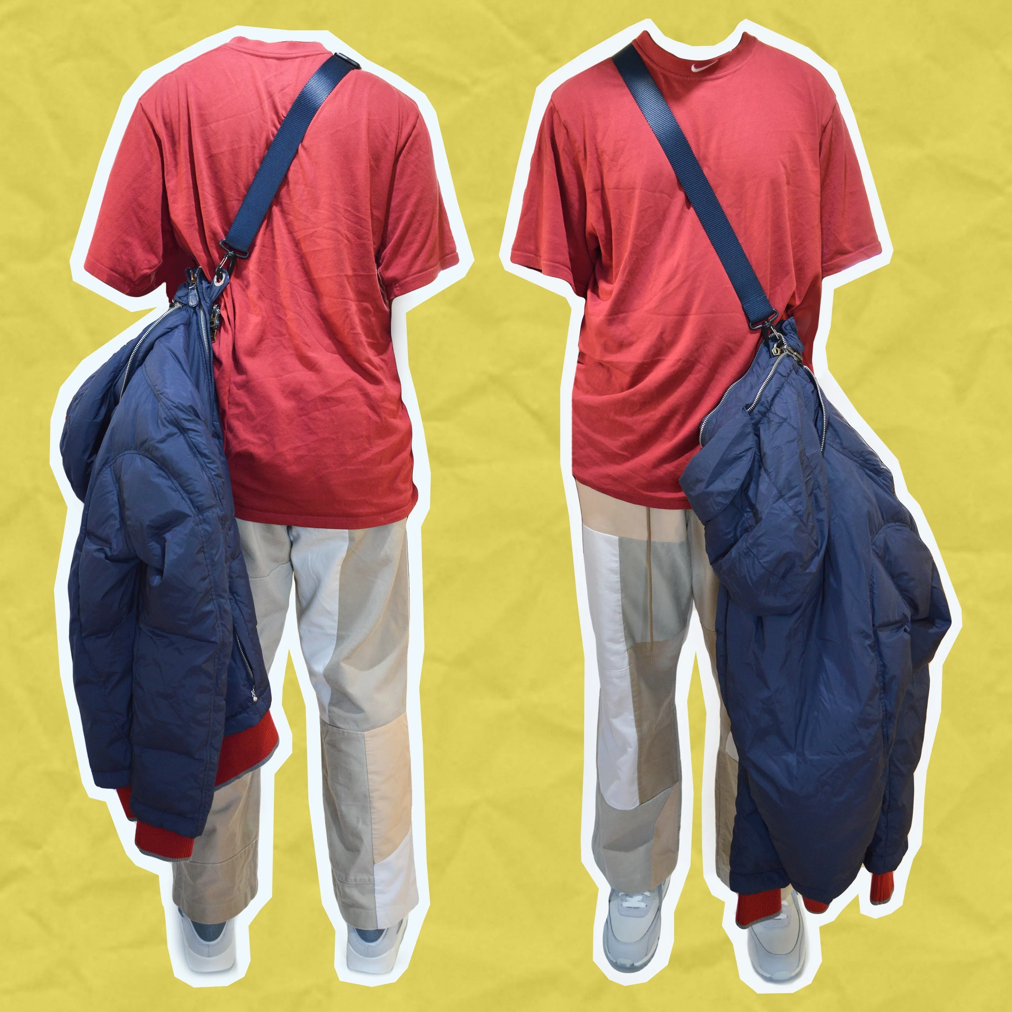 - Convertible Sling Over Puffer Jacket (~M~)
