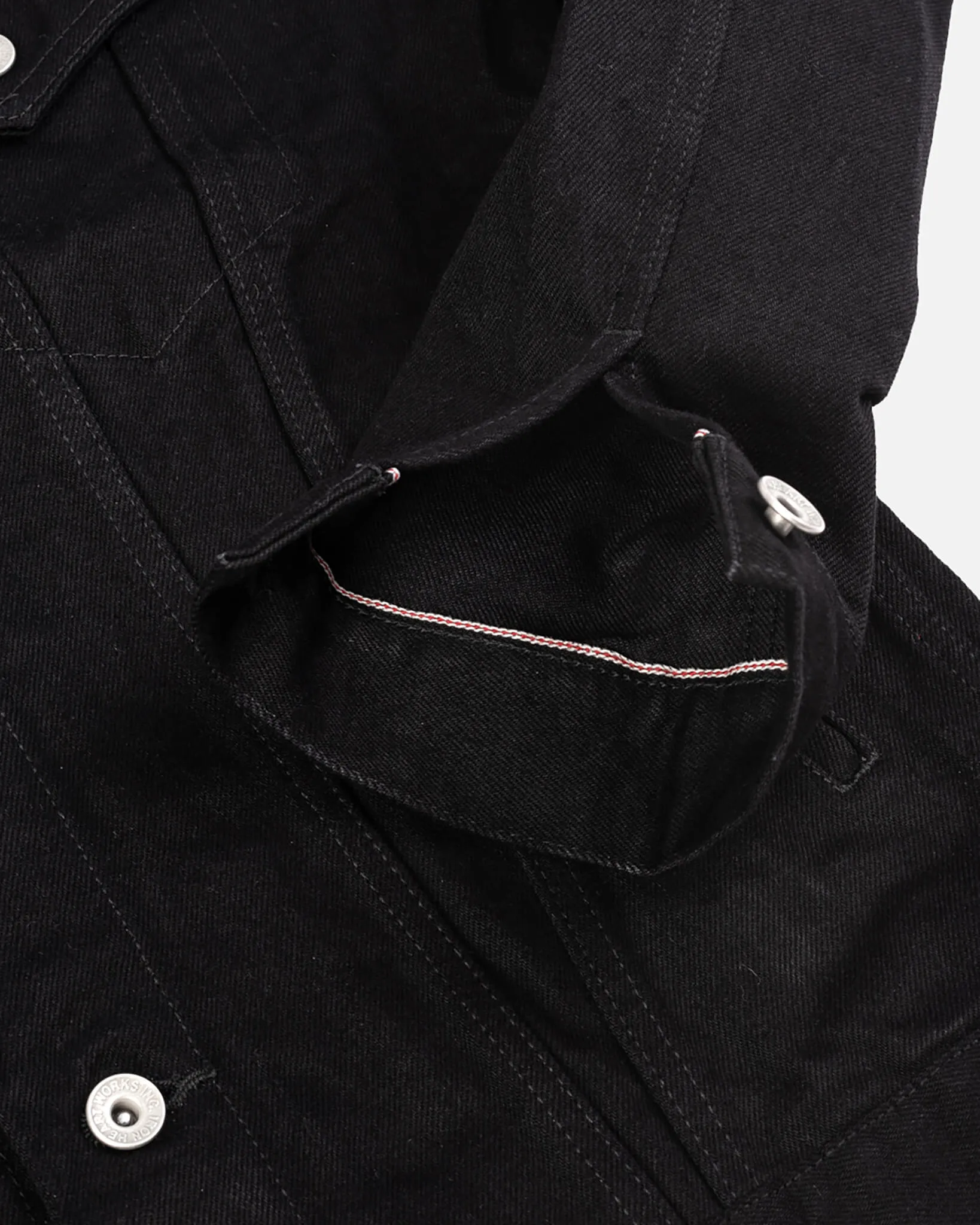 14oz Selvedge Denim Modified Type III Jacket -  Black/Black