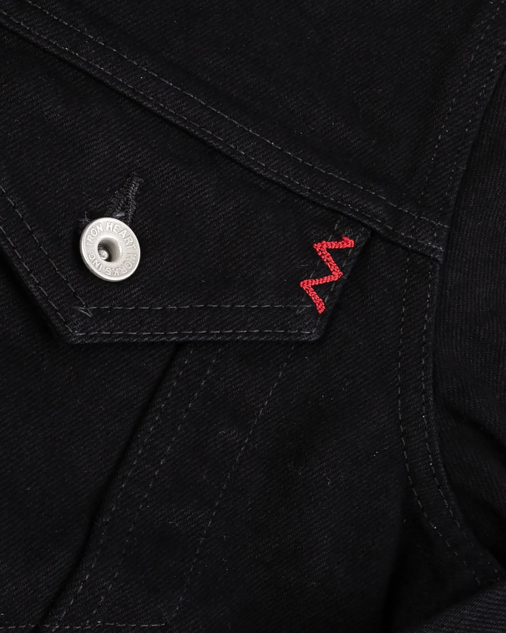 14oz Selvedge Denim Modified Type III Jacket -  Black/Black