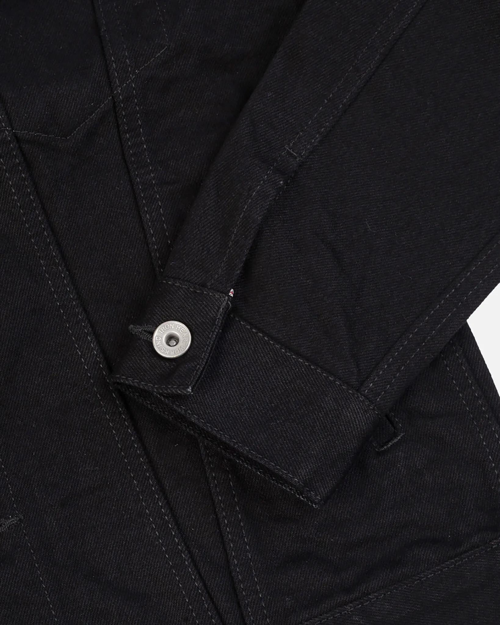 14oz Selvedge Denim Modified Type III Jacket -  Black/Black