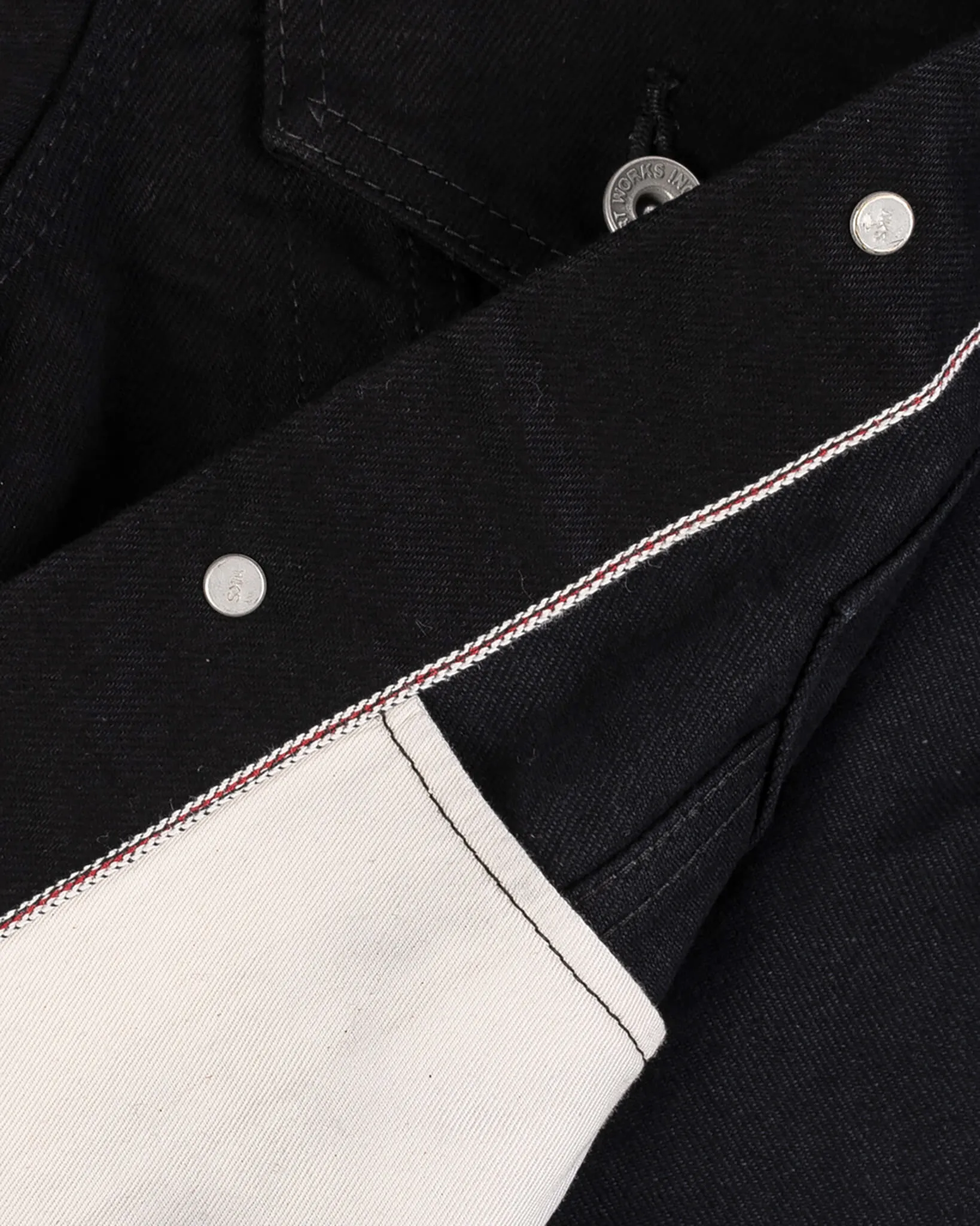 14oz Selvedge Denim Modified Type III Jacket -  Black/Black
