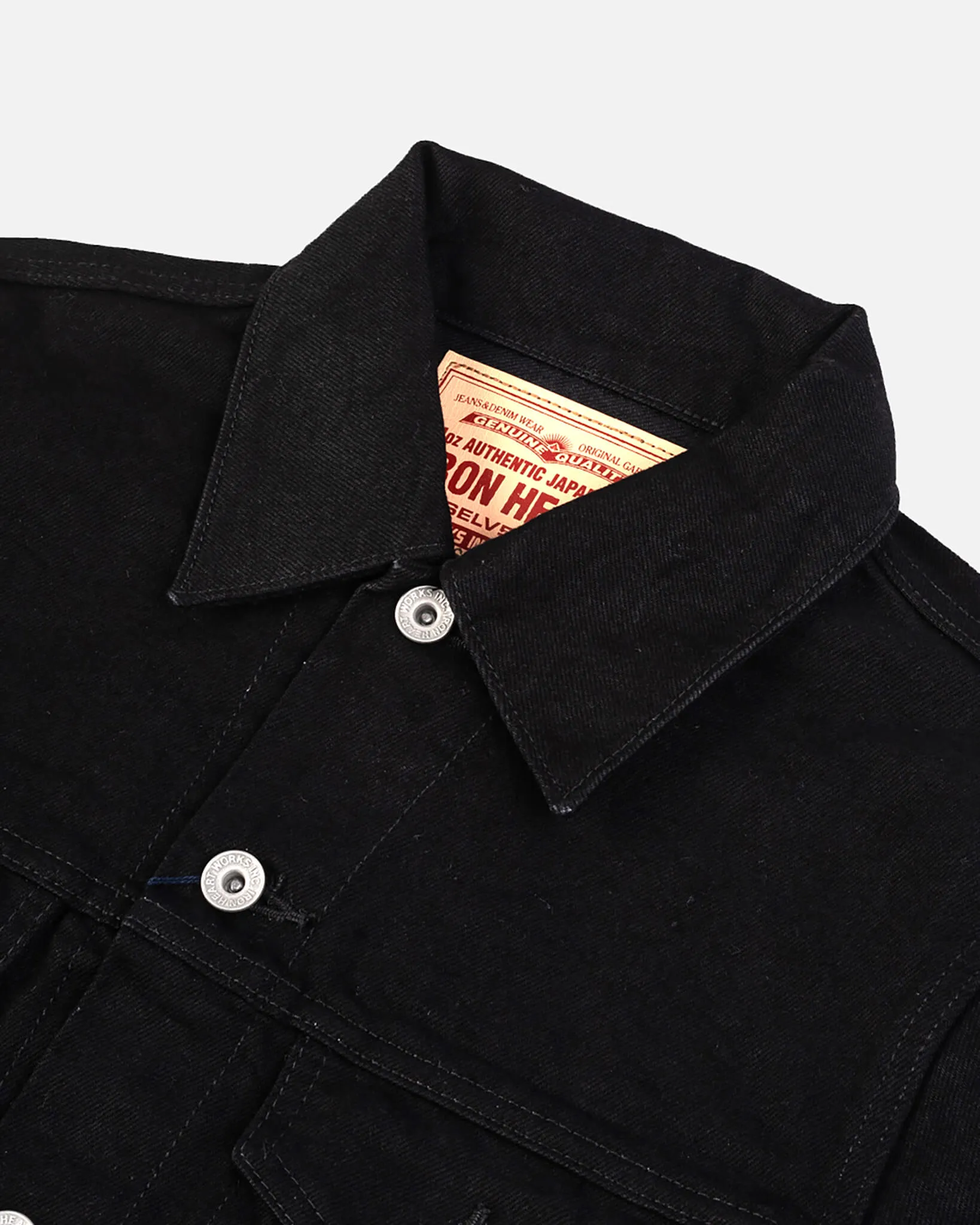 14oz Selvedge Denim Modified Type III Jacket -  Black/Black