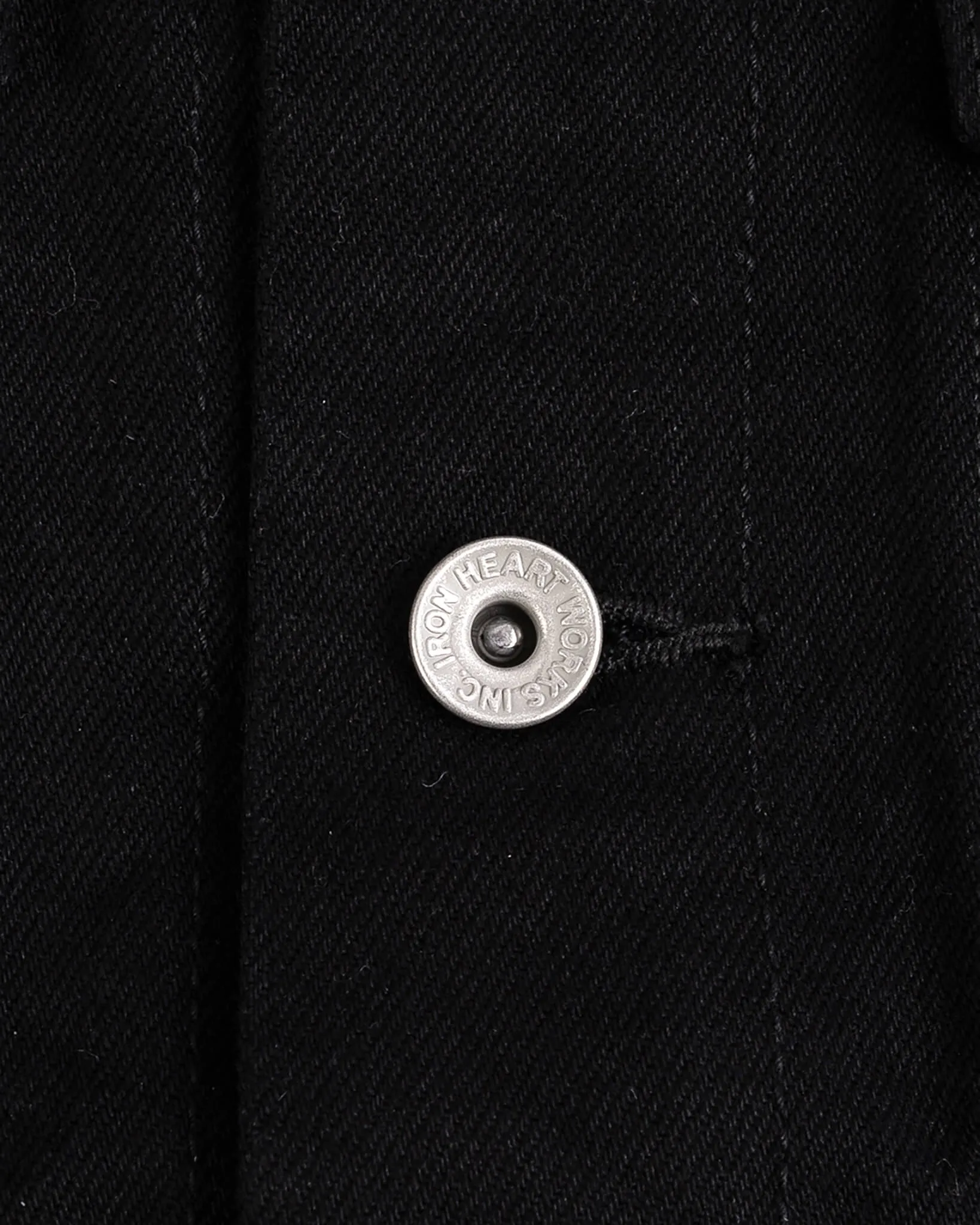 14oz Selvedge Denim Modified Type III Jacket -  Black/Black