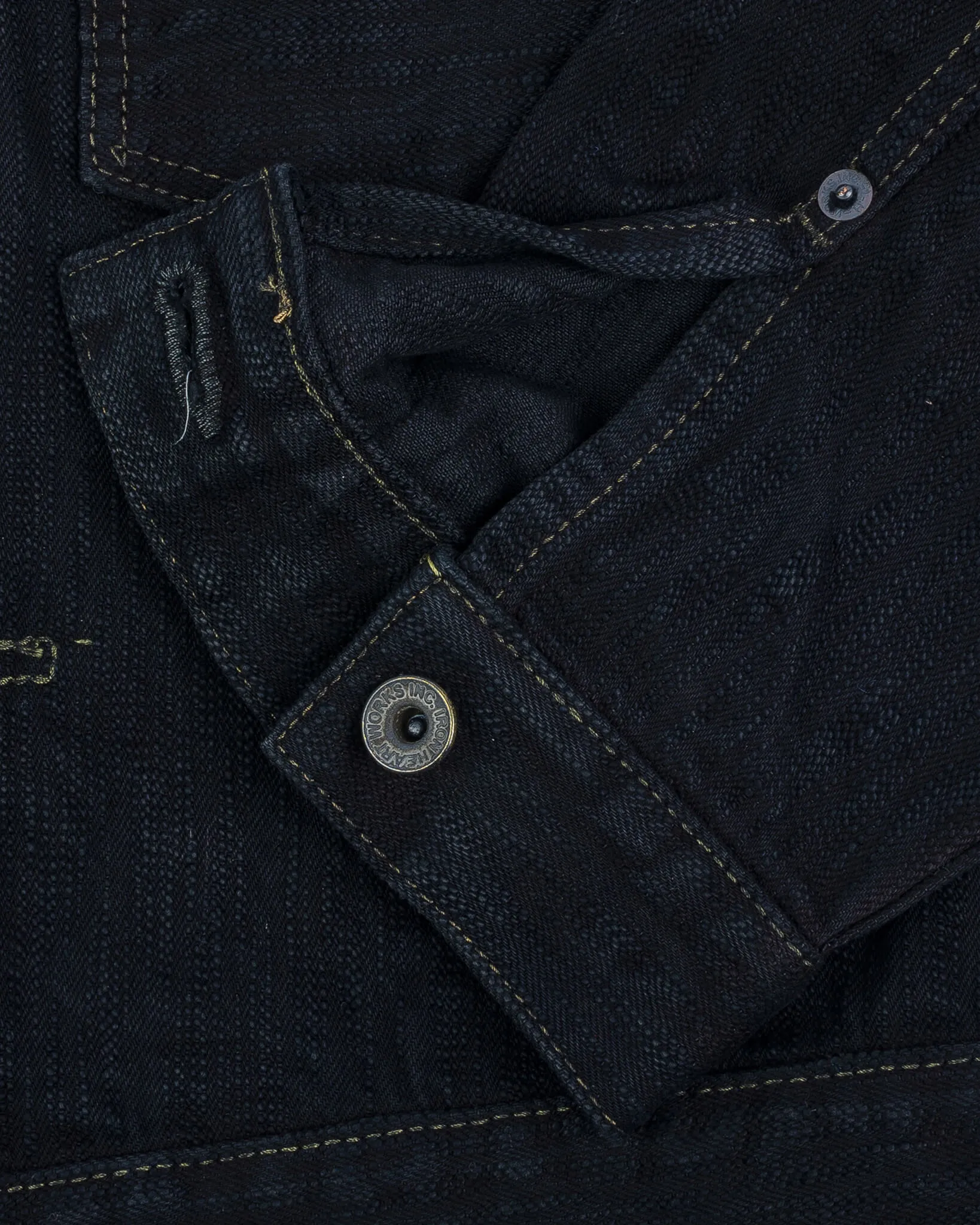 16oz Slubby Selvedge Denim Type II Jacket - Indigo Overdyed Black