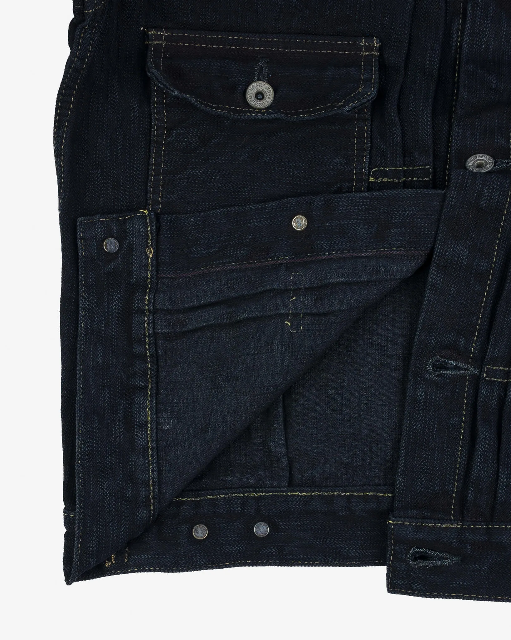 16oz Slubby Selvedge Denim Type II Jacket - Indigo Overdyed Black
