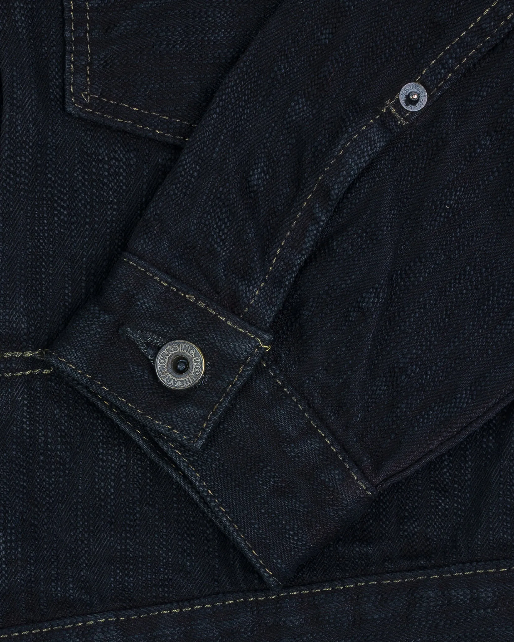 16oz Slubby Selvedge Denim Type II Jacket - Indigo Overdyed Black