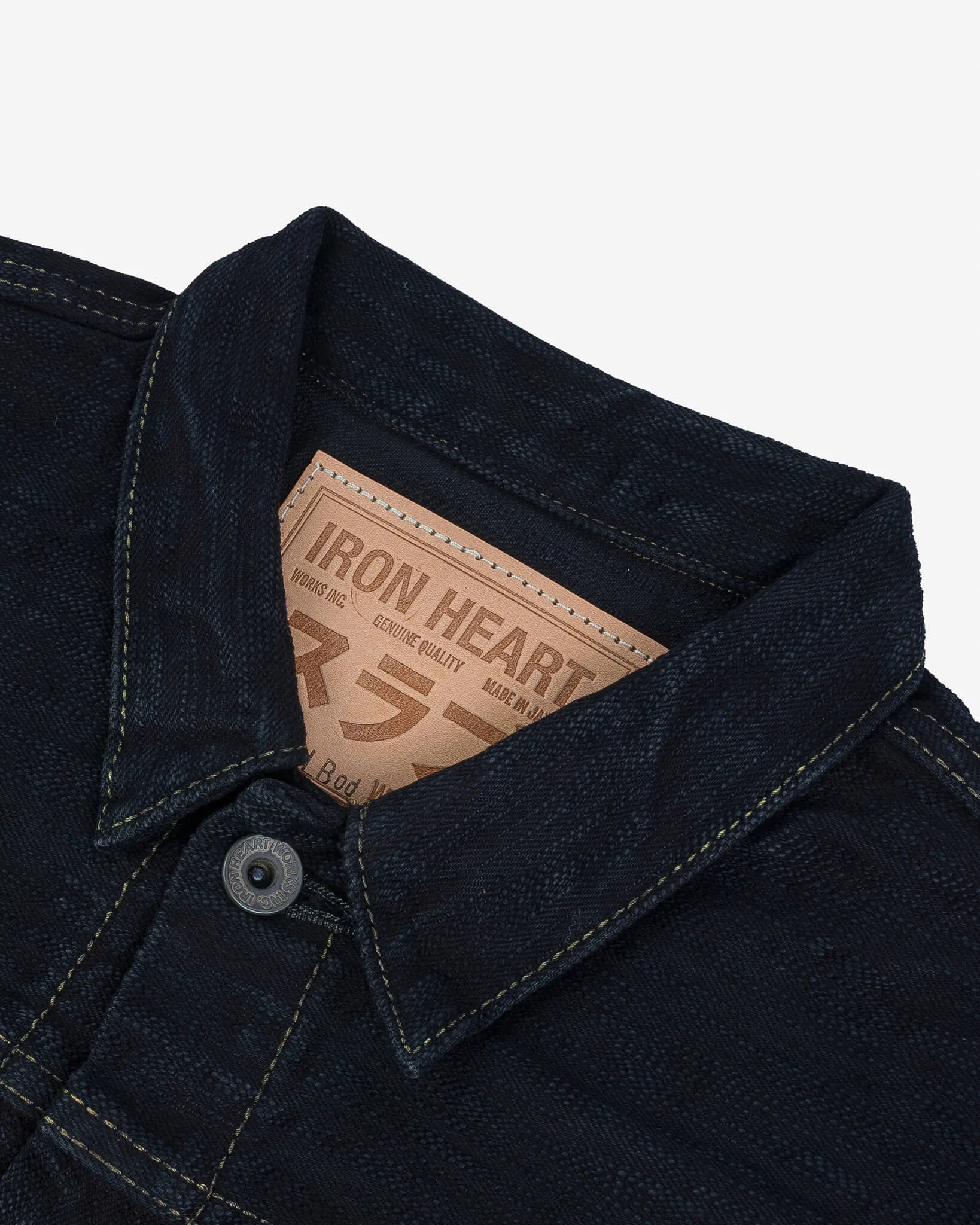 16oz Slubby Selvedge Denim Type II Jacket - Indigo Overdyed Black