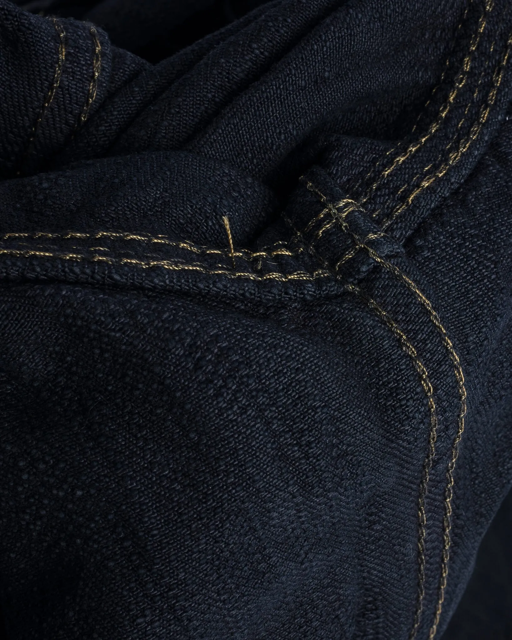 16oz Slubby Selvedge Denim Type II Jacket - Indigo Overdyed Black