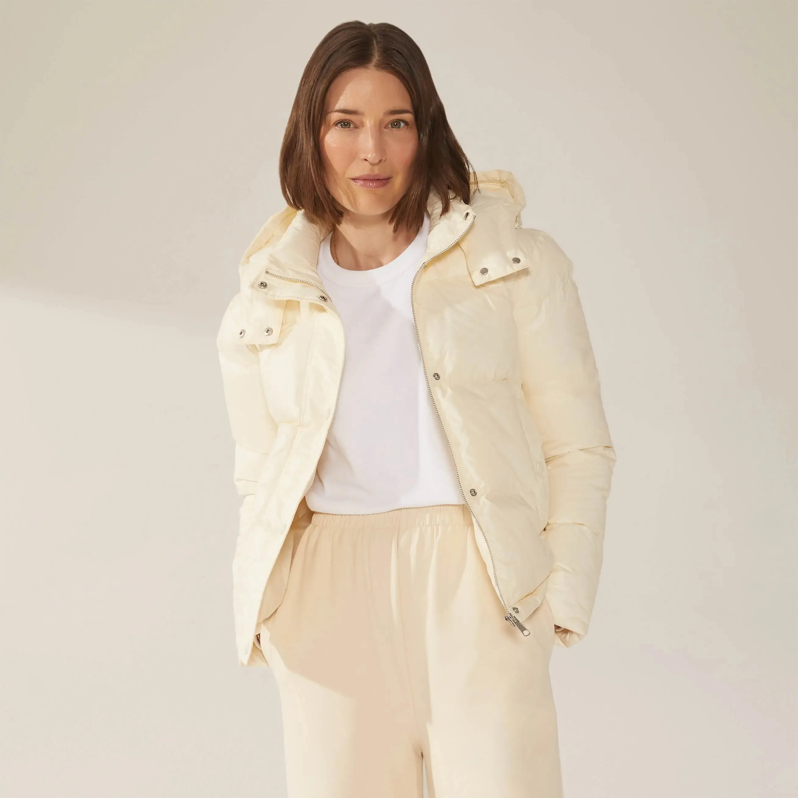 Adeline Hooded Down Puffer Jacket by Italic