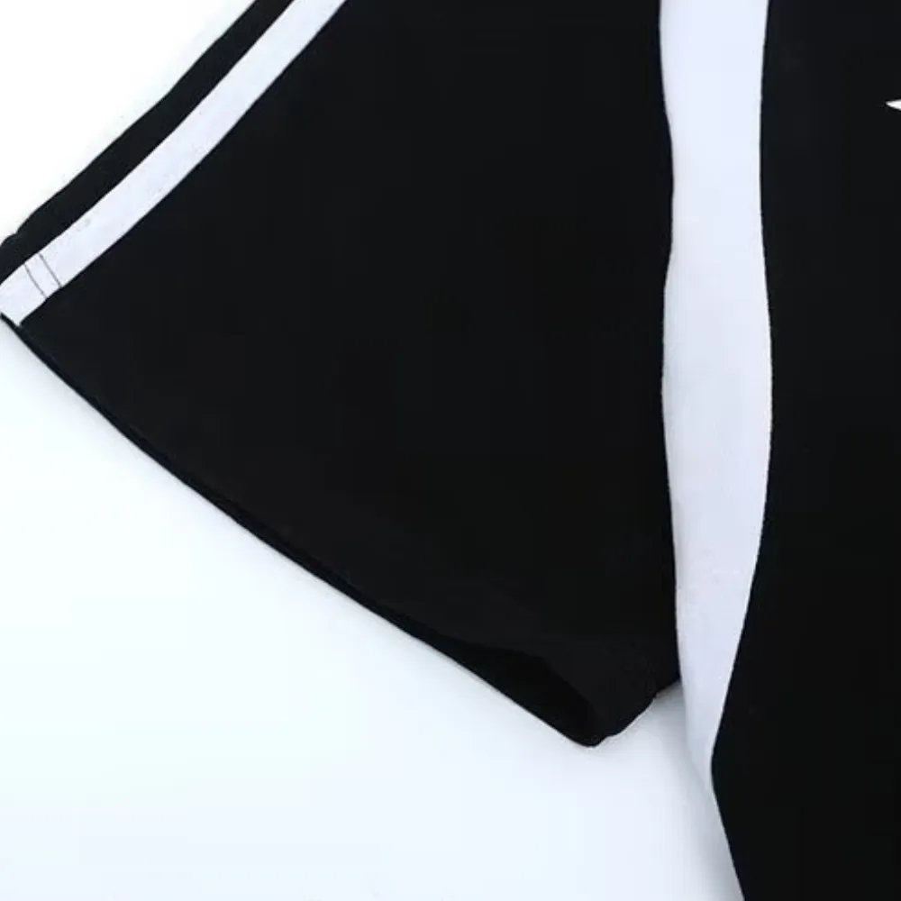American Stitching Contrast Letter T-shirt