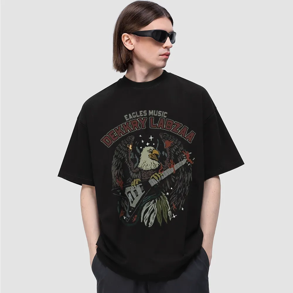 American Street Eagles Print T-shirt