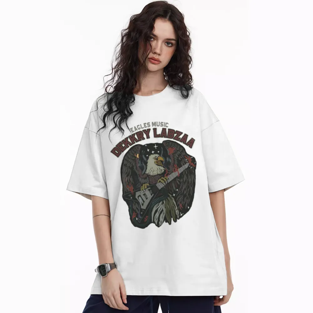 American Street Eagles Print T-shirt