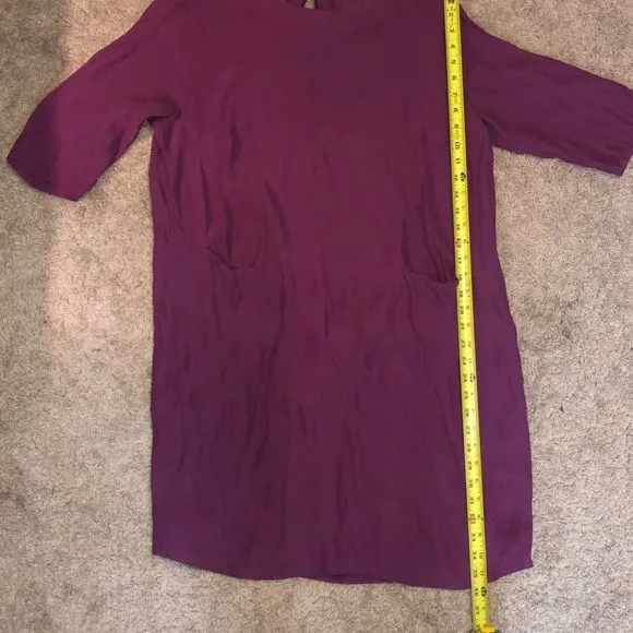 &amp; Other Stories Purple Pink Dress, Viscose Shift Patch Pockets, Size 12, MP $199