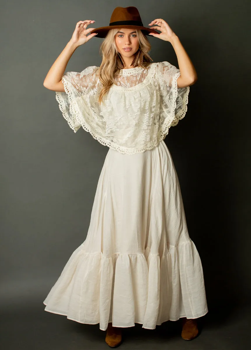 Annah Skirt in Cream
