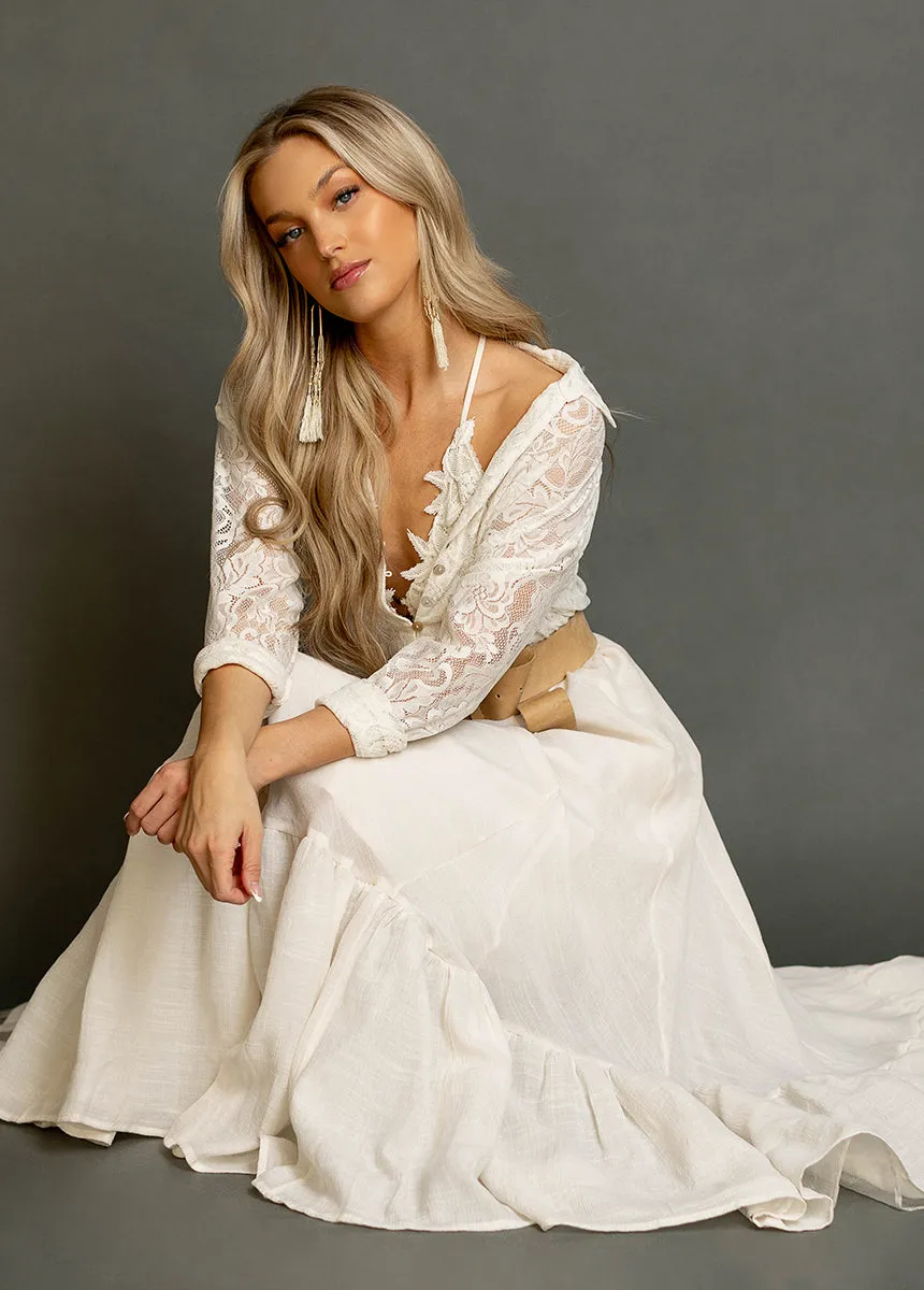Annah Skirt in Cream