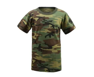 Backbone Boys Girls Kids Teens Army Style Camo T-Shirt Tee