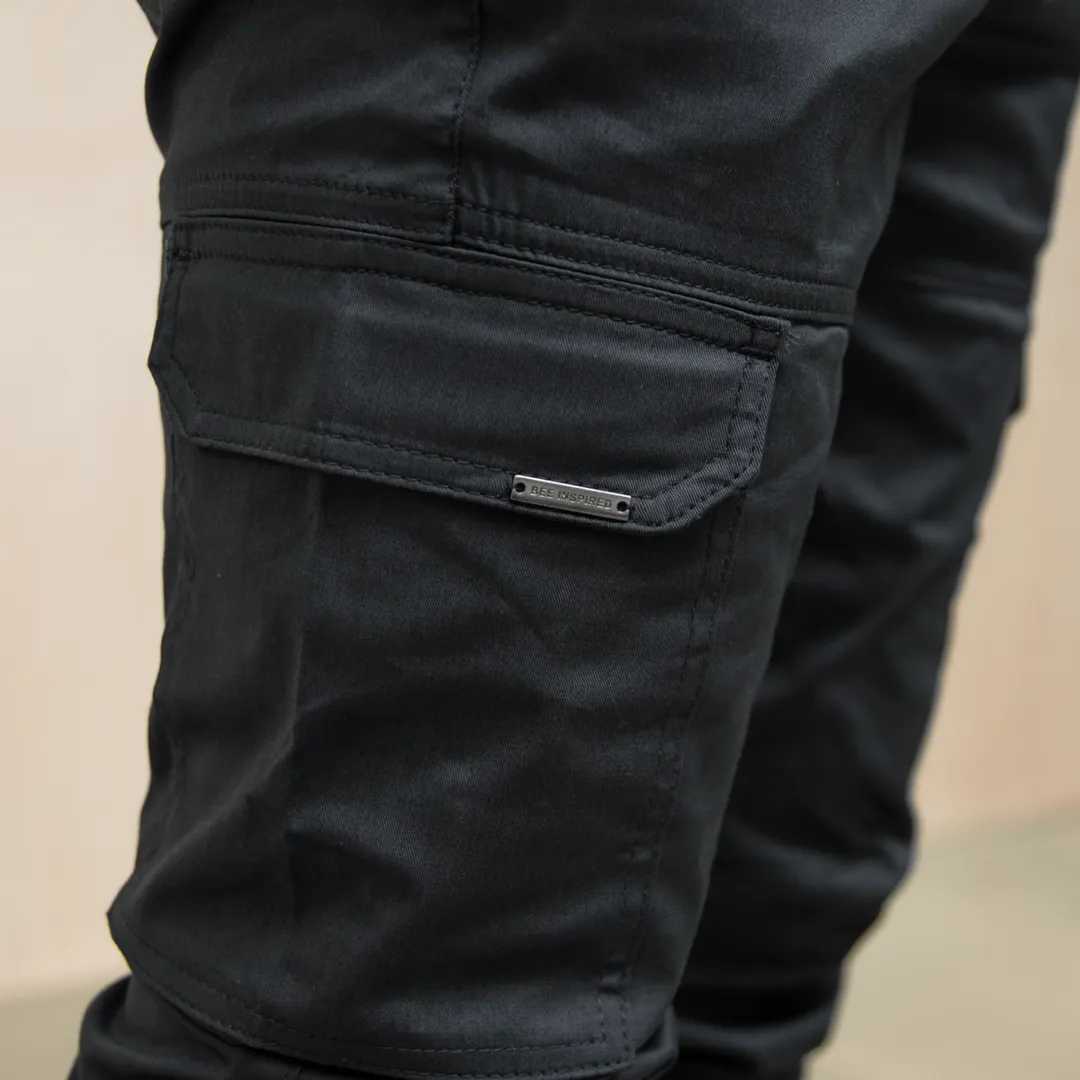 Bee Inspired Rivero Cargo Pants Charcoal