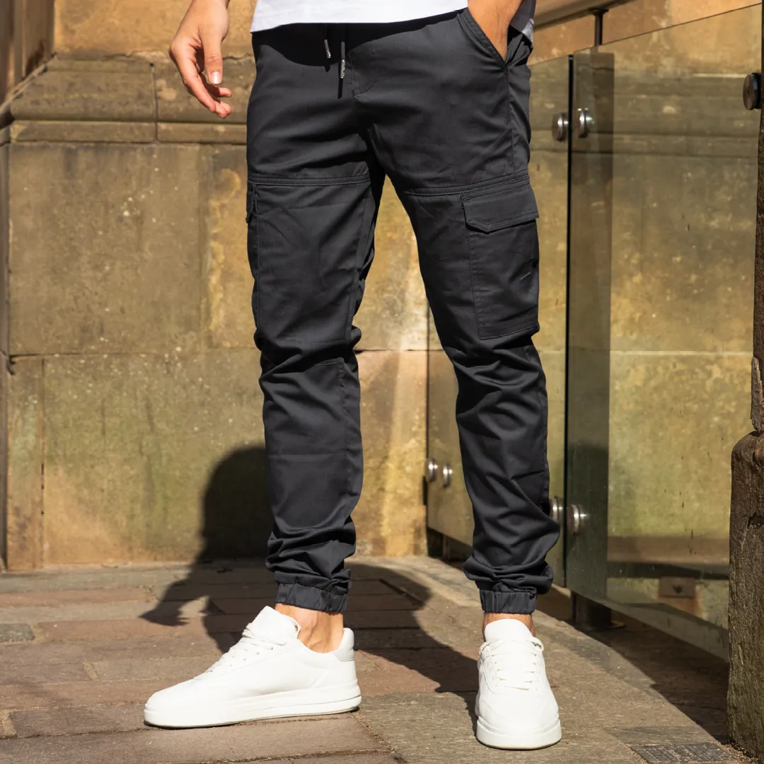Bee Inspired Rivero Cargo Pants Charcoal