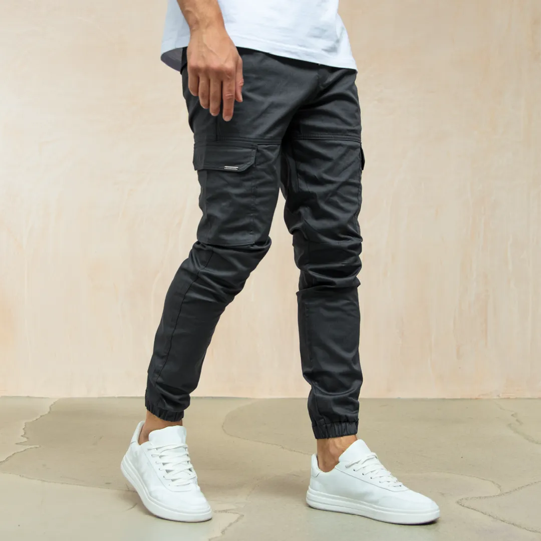 Bee Inspired Rivero Cargo Pants Charcoal