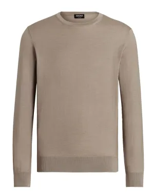 Beige Crewneck Sweater