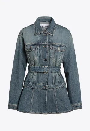 Belted Denim Jacket