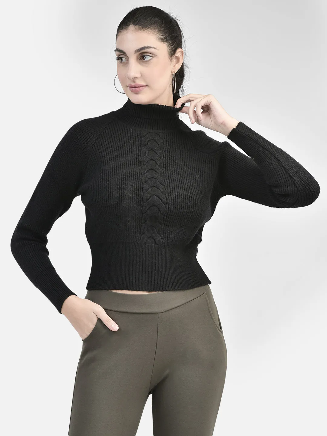 Black Turtle Neck Sweater
