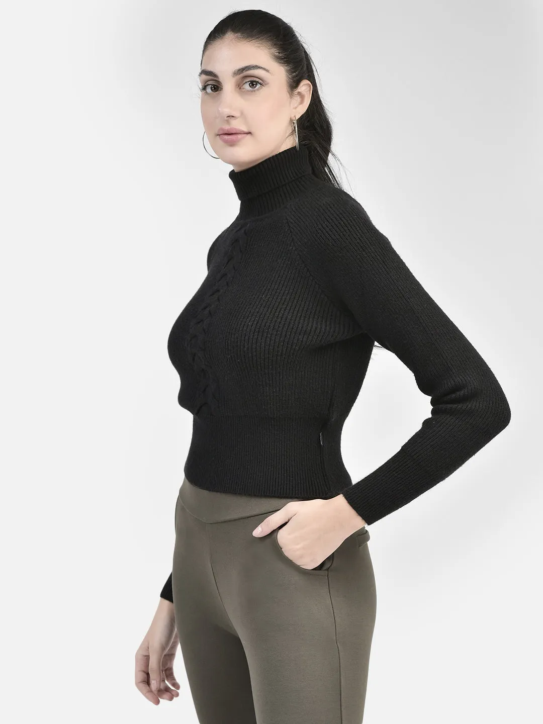 Black Turtle Neck Sweater