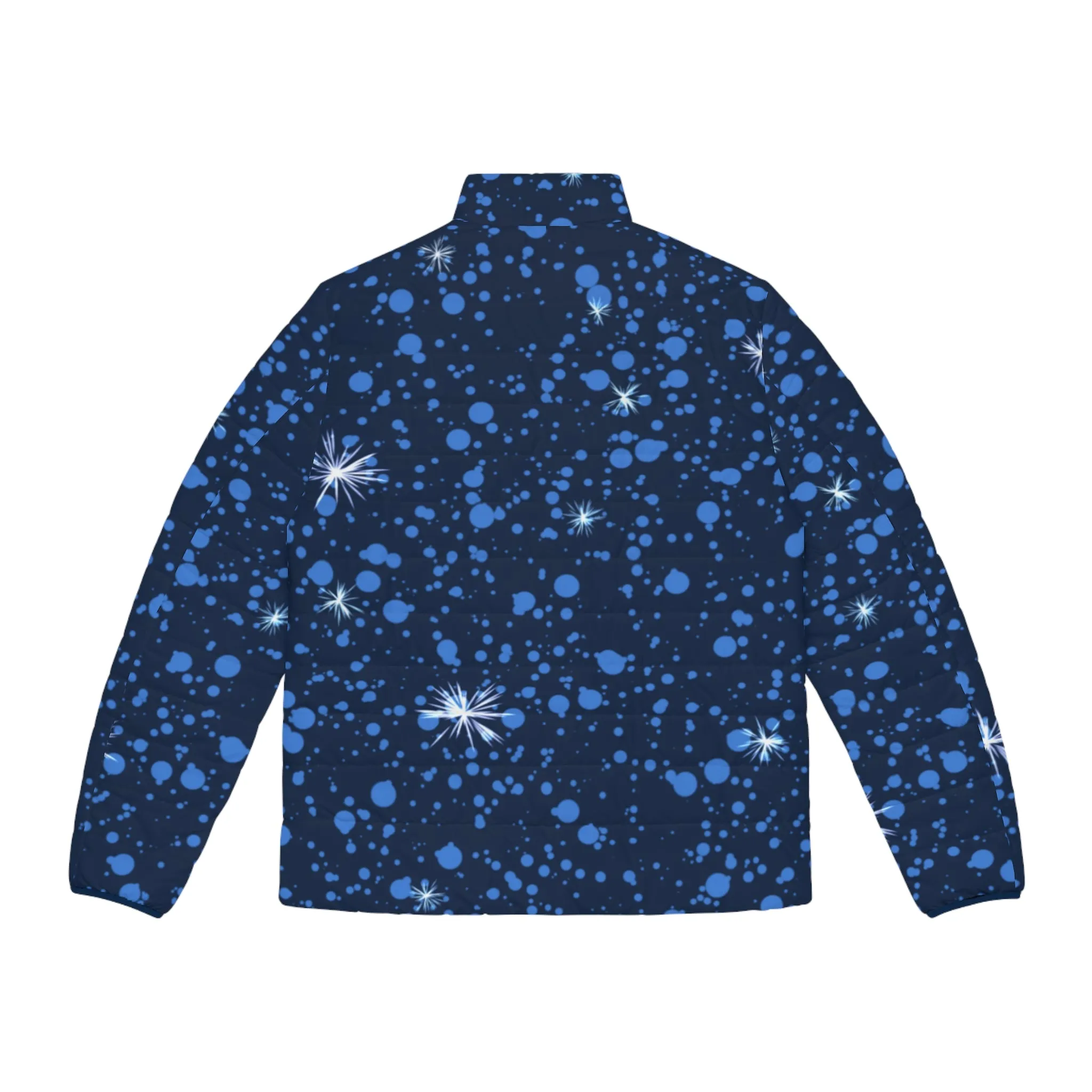 Blue Mountain Men's Puffer Jacket (AOP)