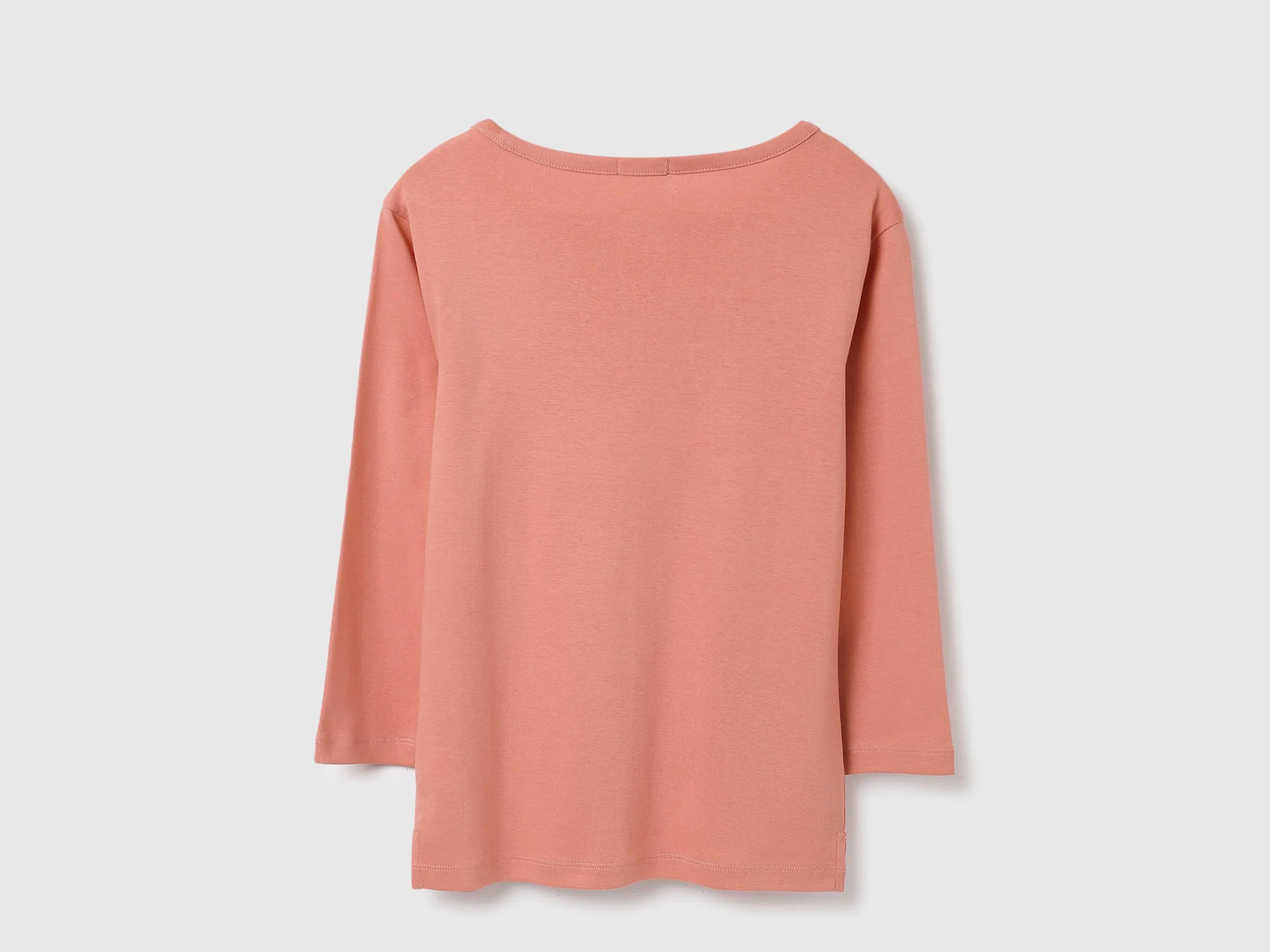 Boat Neck Solid Tshirt