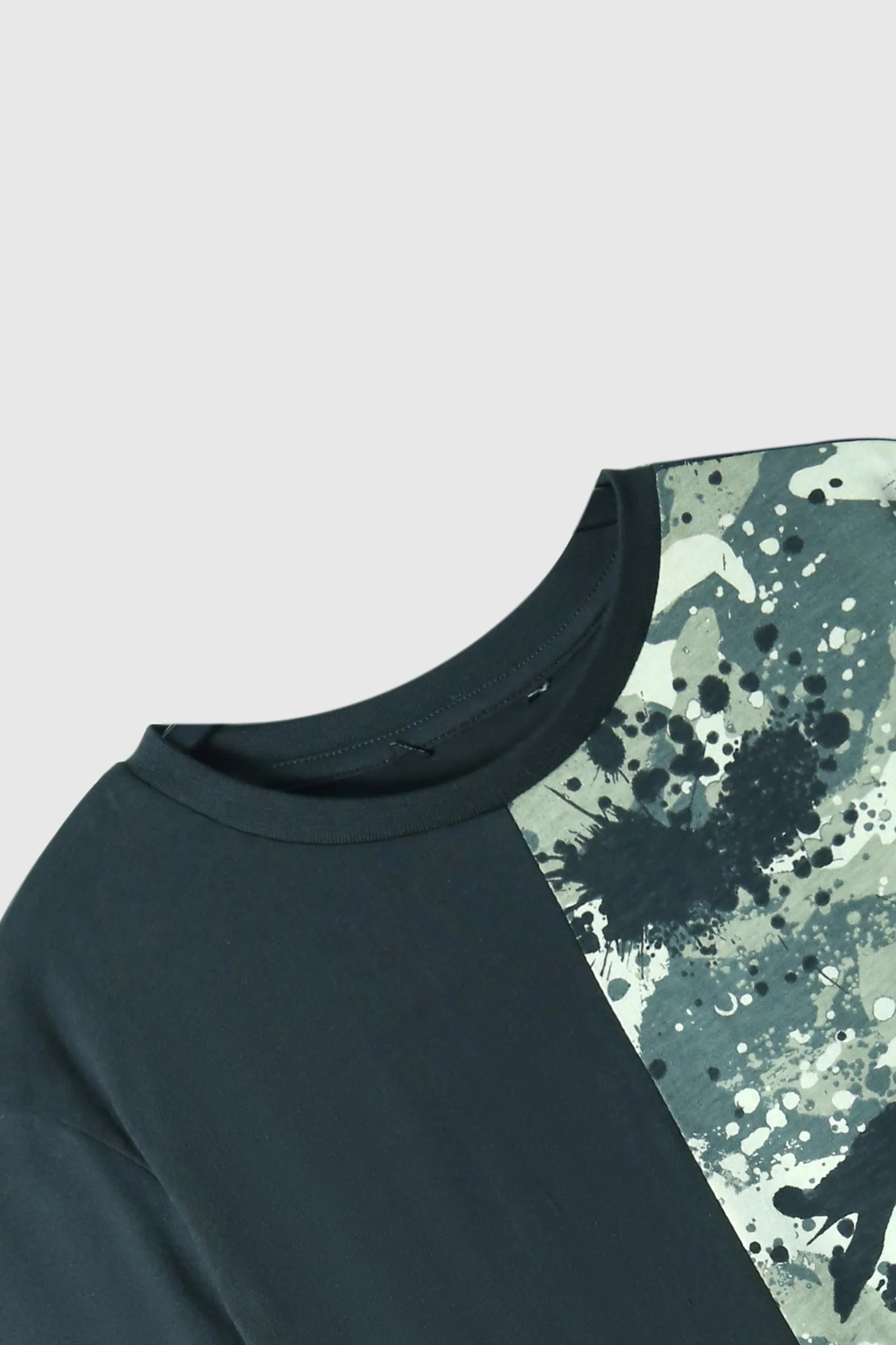 Boys Soft Cotton Cut & Sew Camo Printed T-Shirt