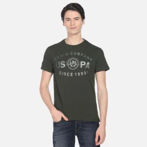 Brand Print Cotton T-Shirt