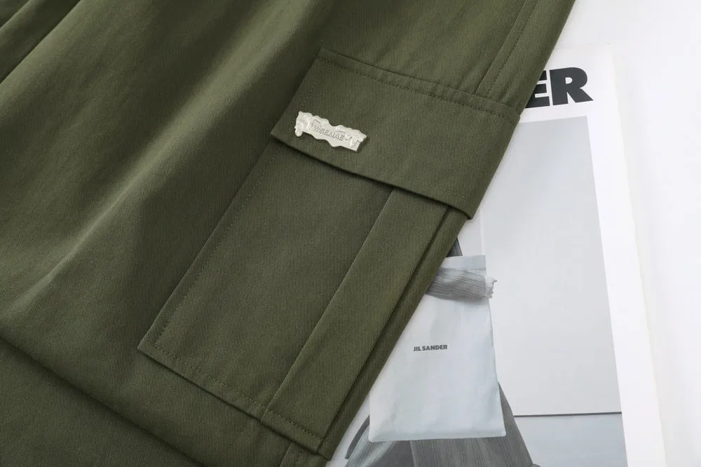 Breathable Solid Cargo Pants with Cinched Hems for Active Women