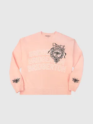 Bridgerton x Girl Knew York Pink Sweatshirt