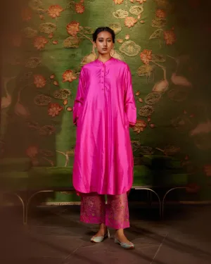 Bulbul hot pink tunic with trousers-1