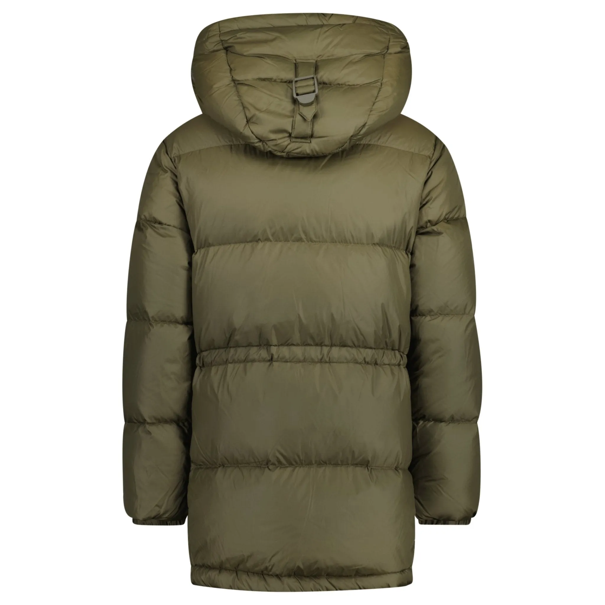 BURBERRY HAWORTH MID LENGTH PUFFER JACKET KHAKI GREEN