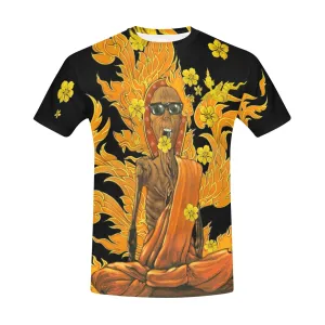 Burning Monk Men's Crew Neck T-shirt