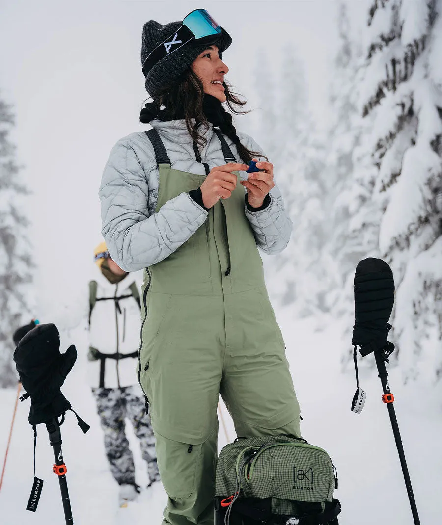 Burton Women's [ak] Kimmy Gore-Tex 2L Bib Pants Hedge Green 2024