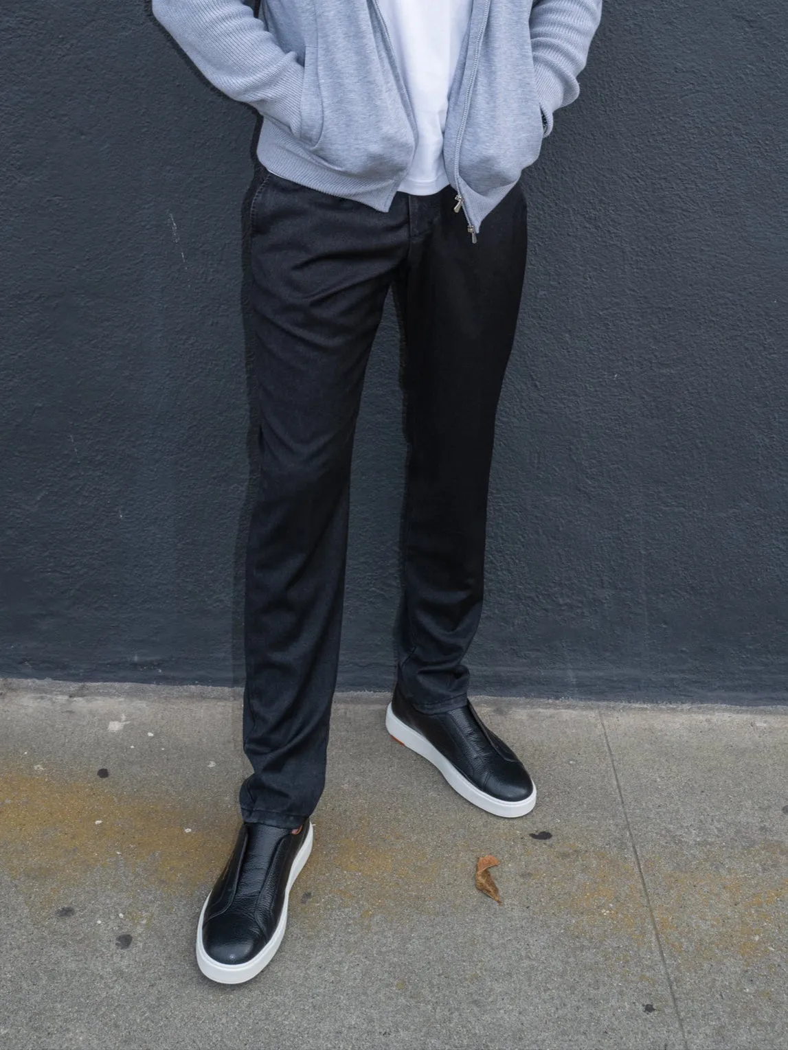 Caracciolo Drawstring Trousers - Faded Black