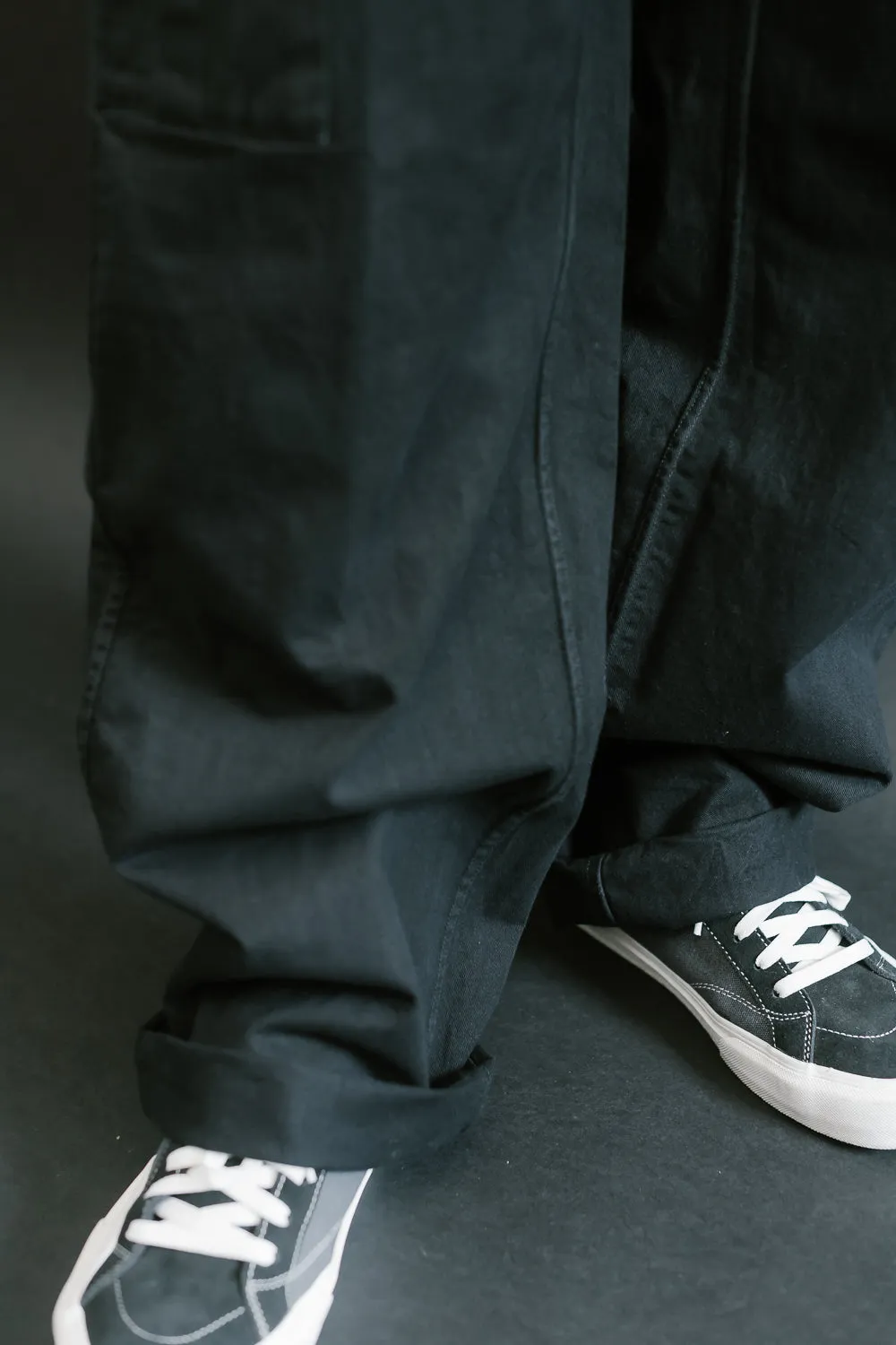 Cargo Pant Twill - Washed Black