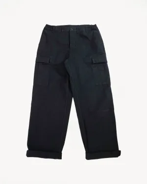Cargo Pant Twill - Washed Black
