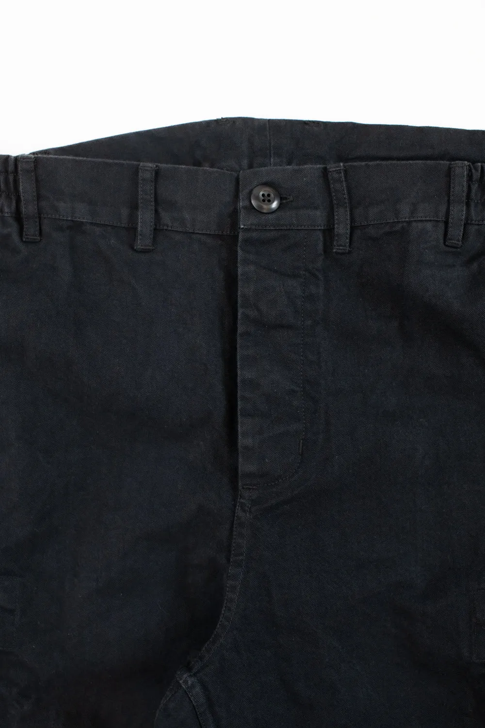 Cargo Pant Twill - Washed Black