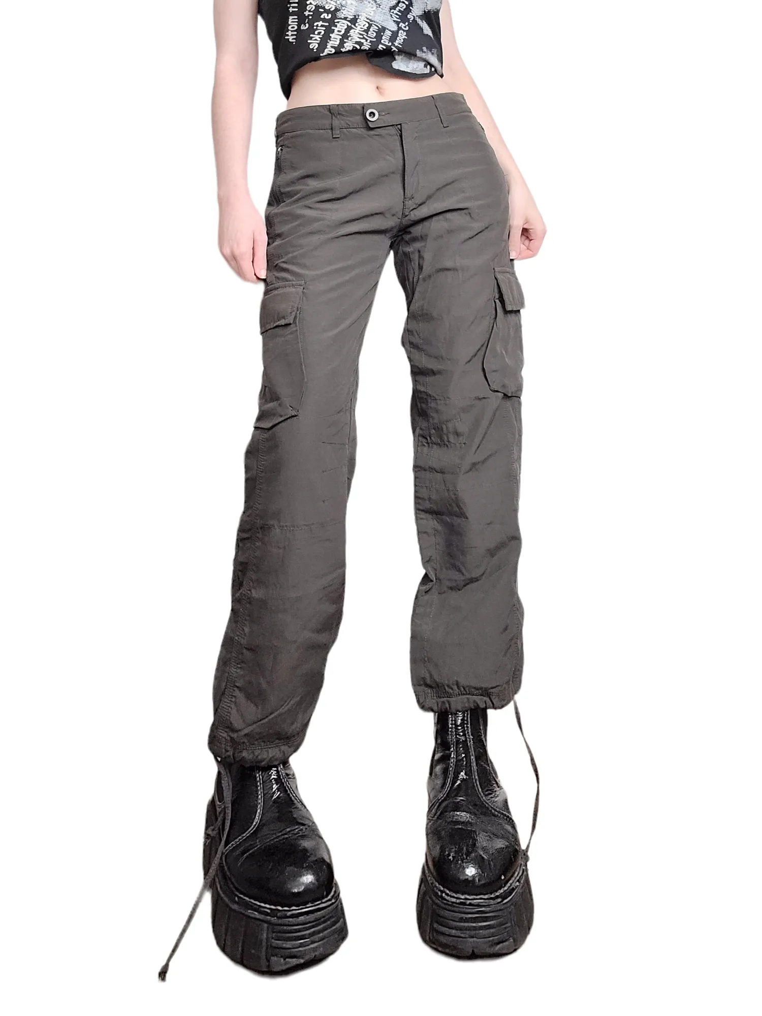 Cargo parachute marron 90s