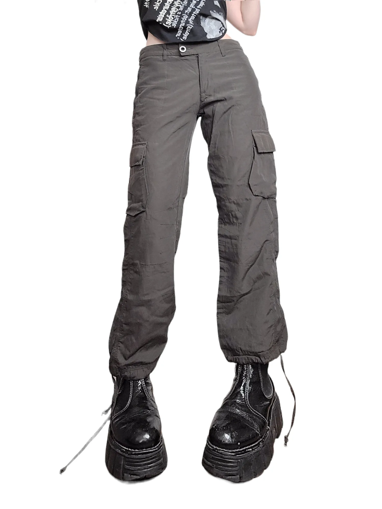 Cargo parachute marron 90s