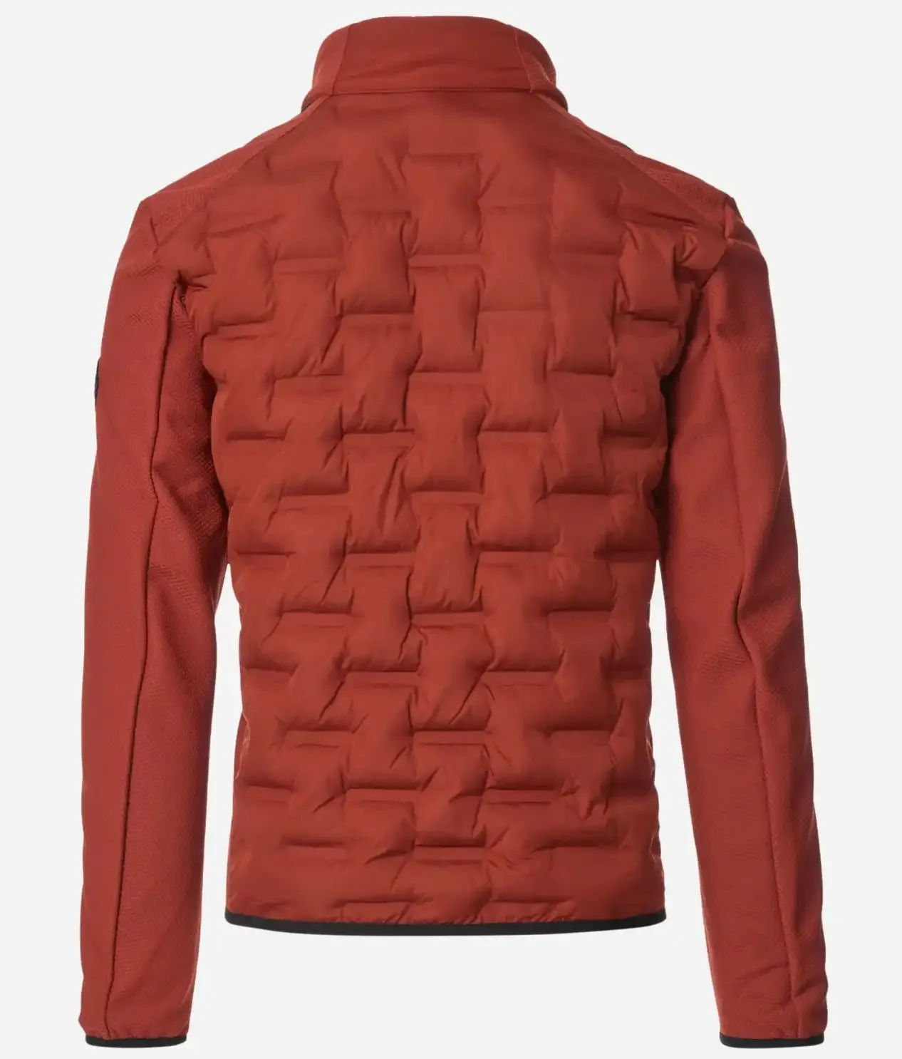 Casa Moda Mens Quilted Hyrbid Jacket Burnt Henna