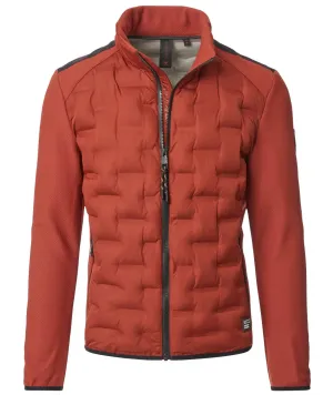 Casa Moda Mens Quilted Hyrbid Jacket Burnt Henna
