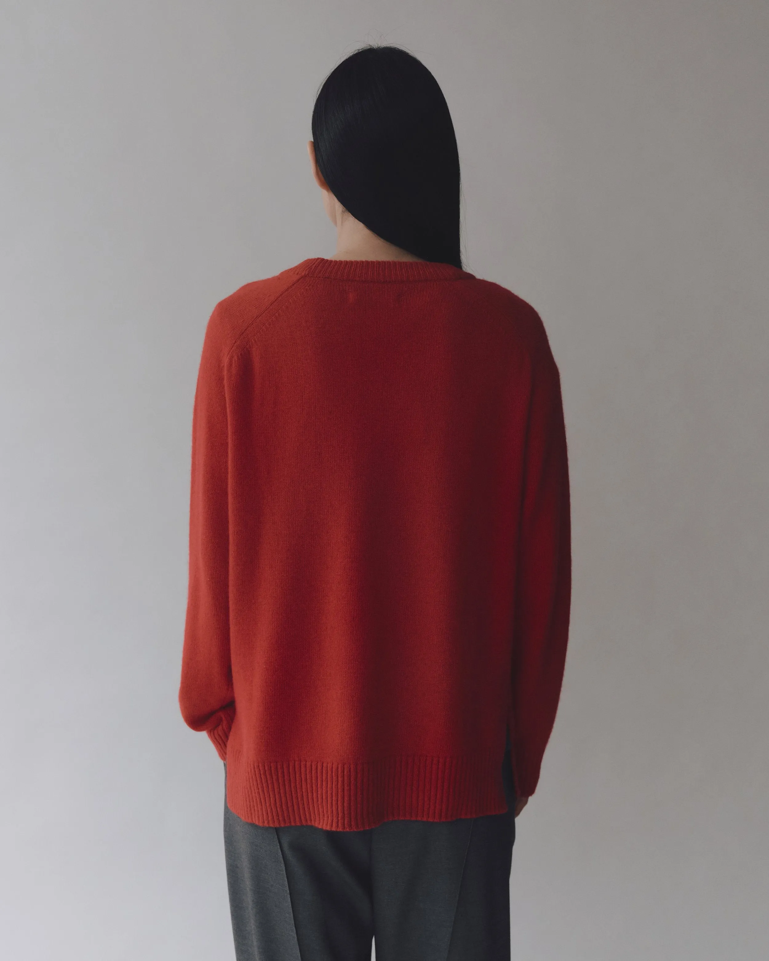 CASHMERE BLEND CREWNECK KNIT