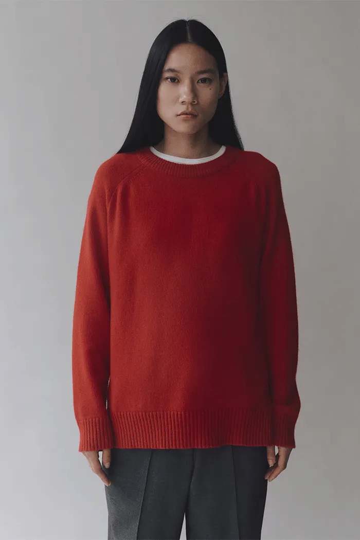 CASHMERE BLEND CREWNECK KNIT